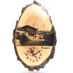 Часовник с рисунка върху дърво "България"
