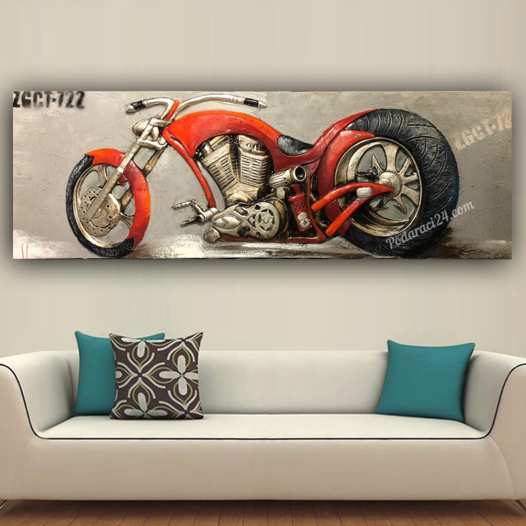 Картина Релеф 3Д мотор Harley Davidson